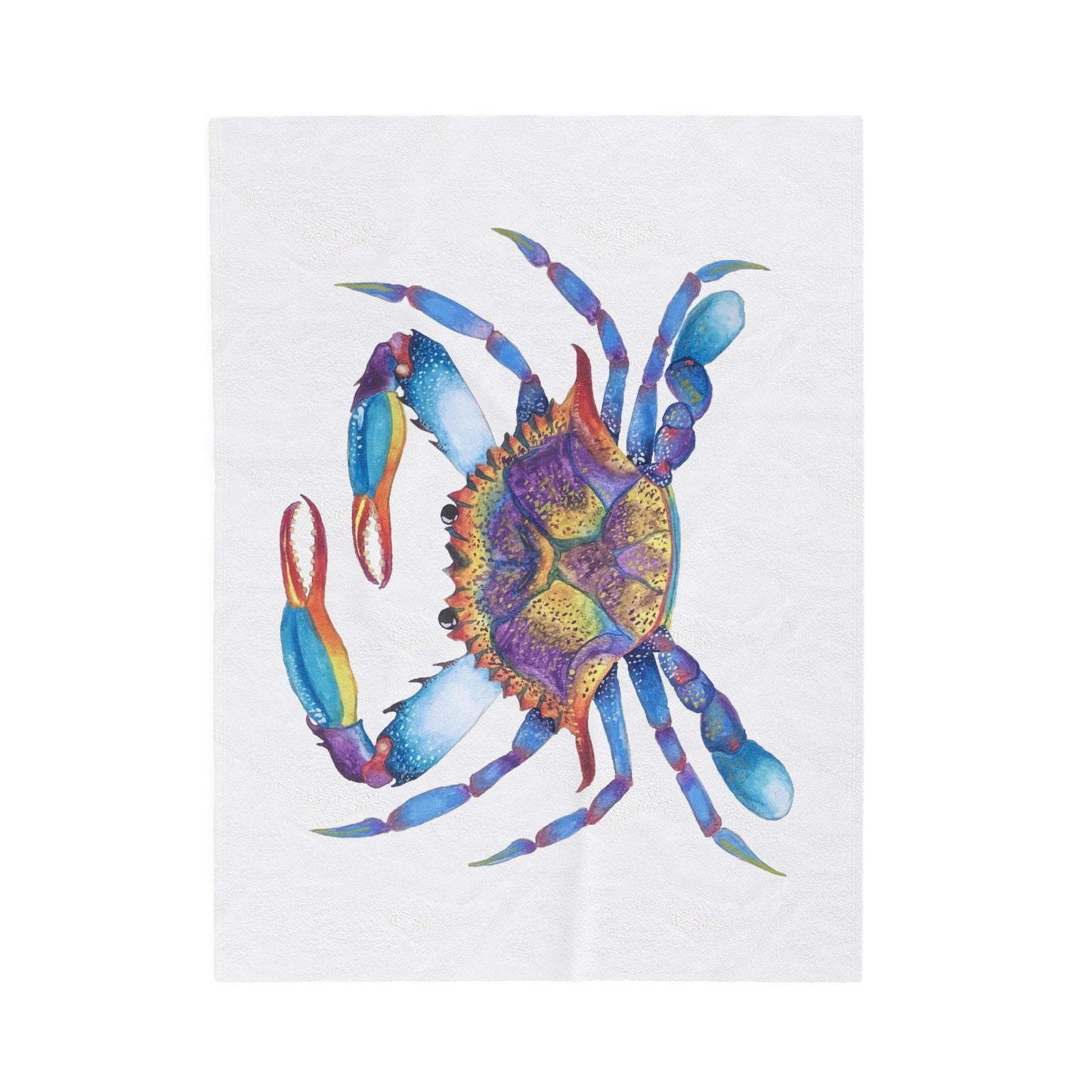 The Crab Velveteen Plush Blanket