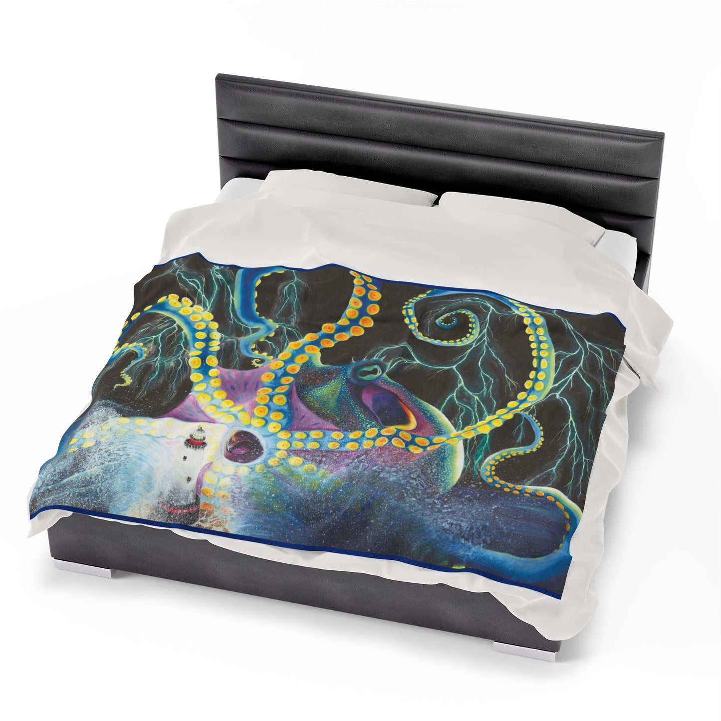 Light Doesn’t Always Keep The Monsters Away Velveteen Plush Blanket