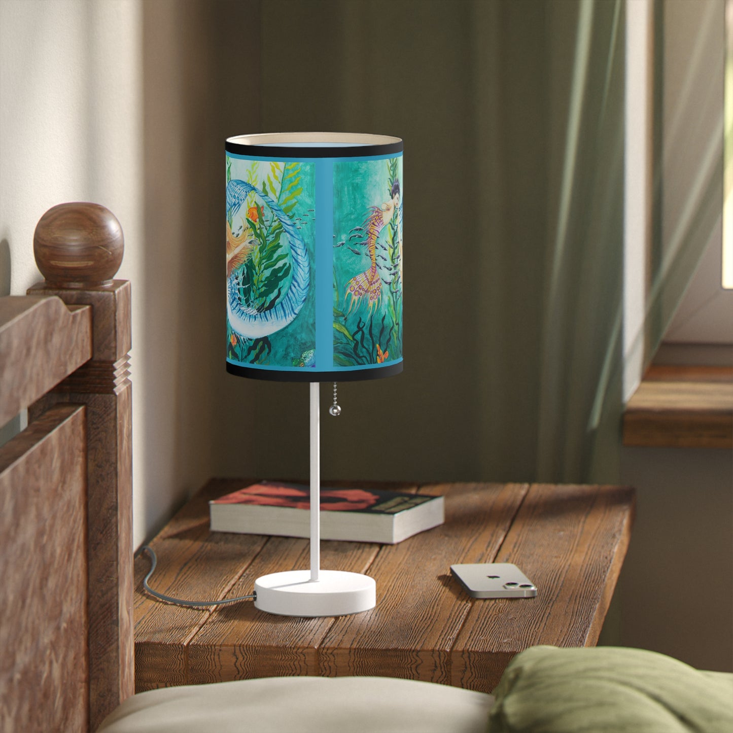 Queen Larimar and Princess Ametrine Lamp on a Stand, US|CA plug