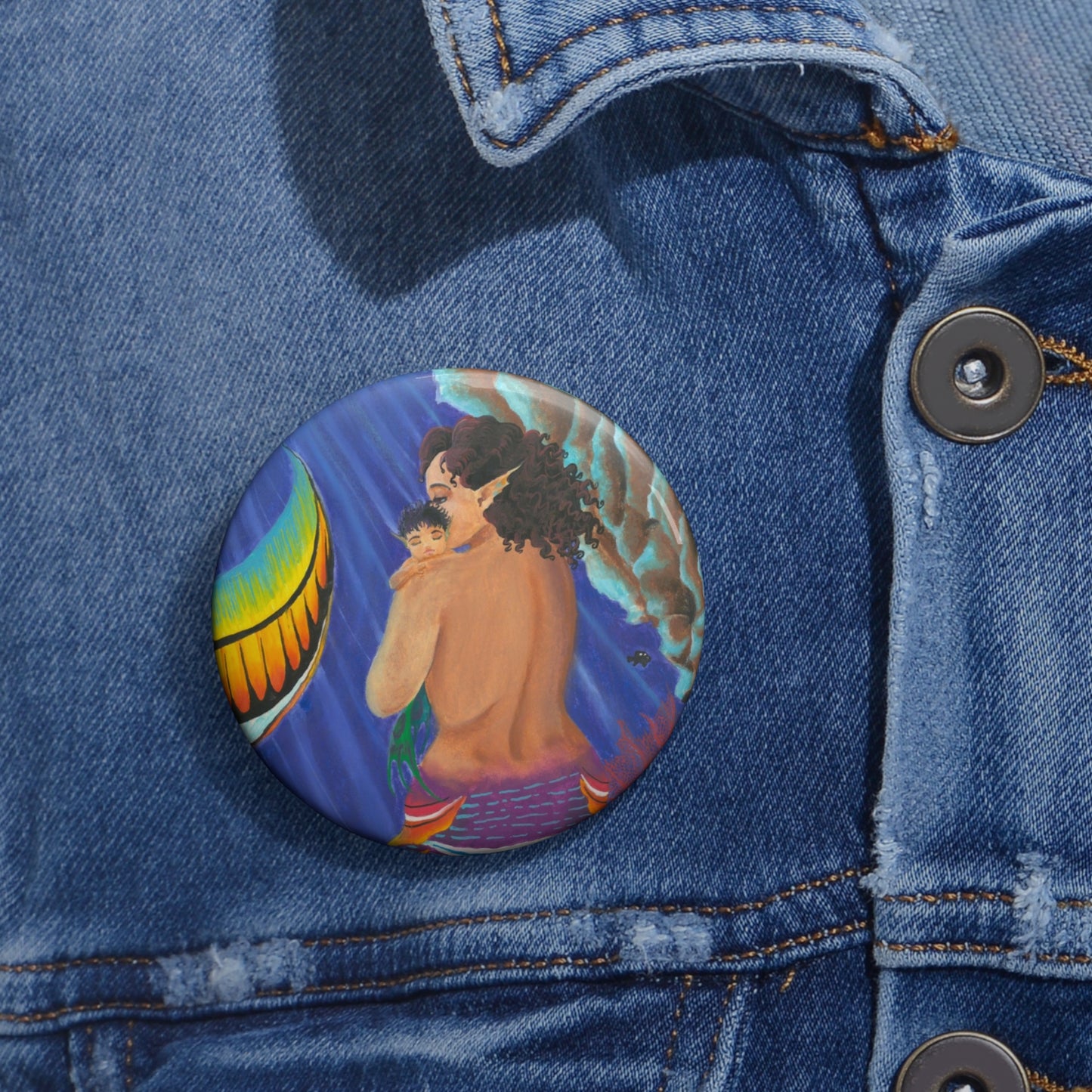 Mother and Child 1 Pin Buttons