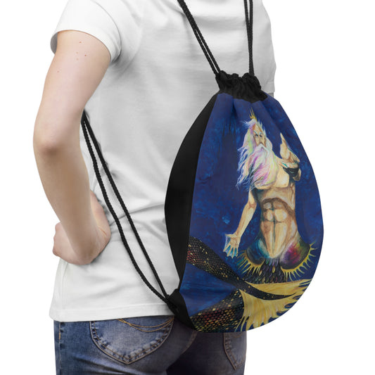 King Obsidian Drawstring Bag