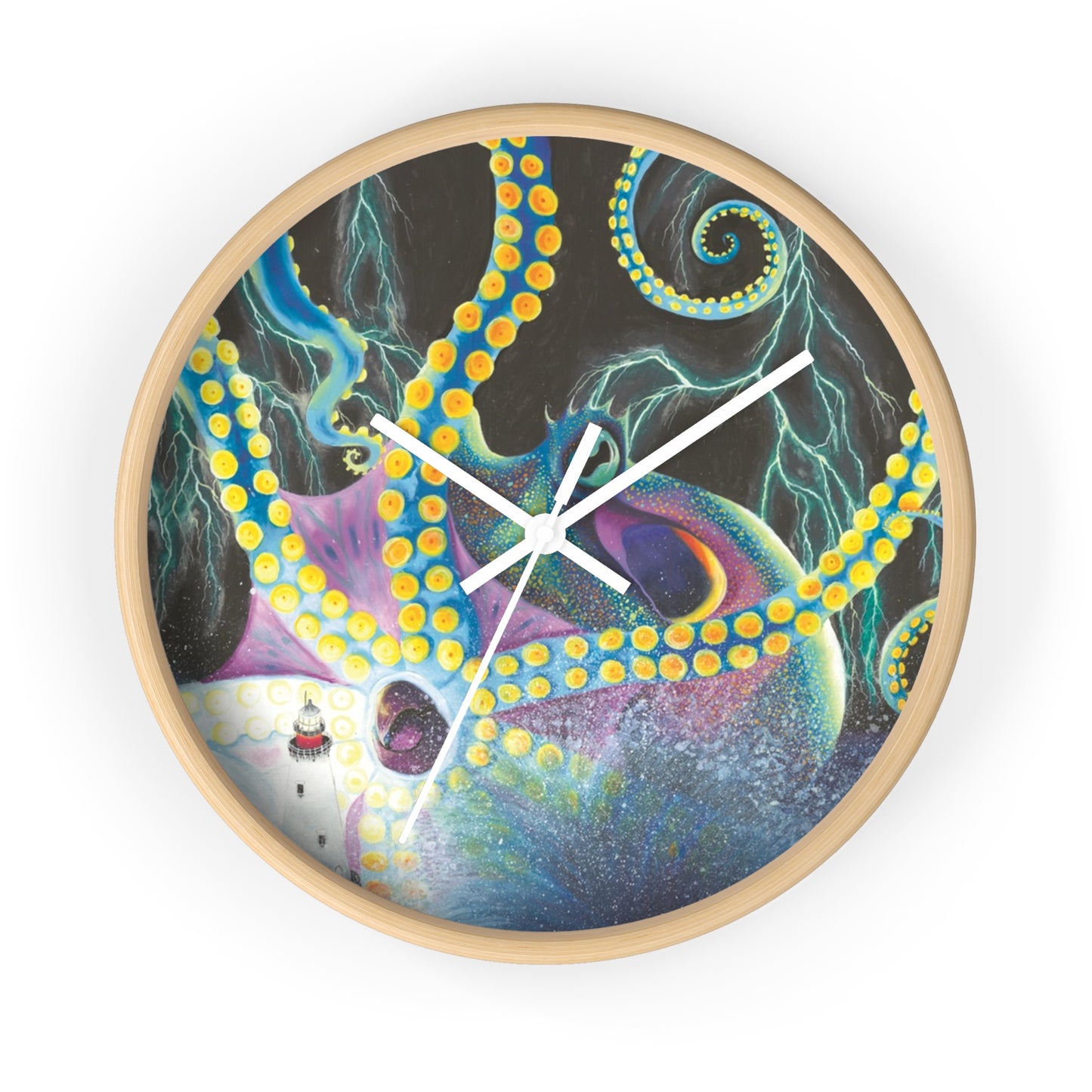 Light Doesn’t Always Keep The Monsters Away Wall clock