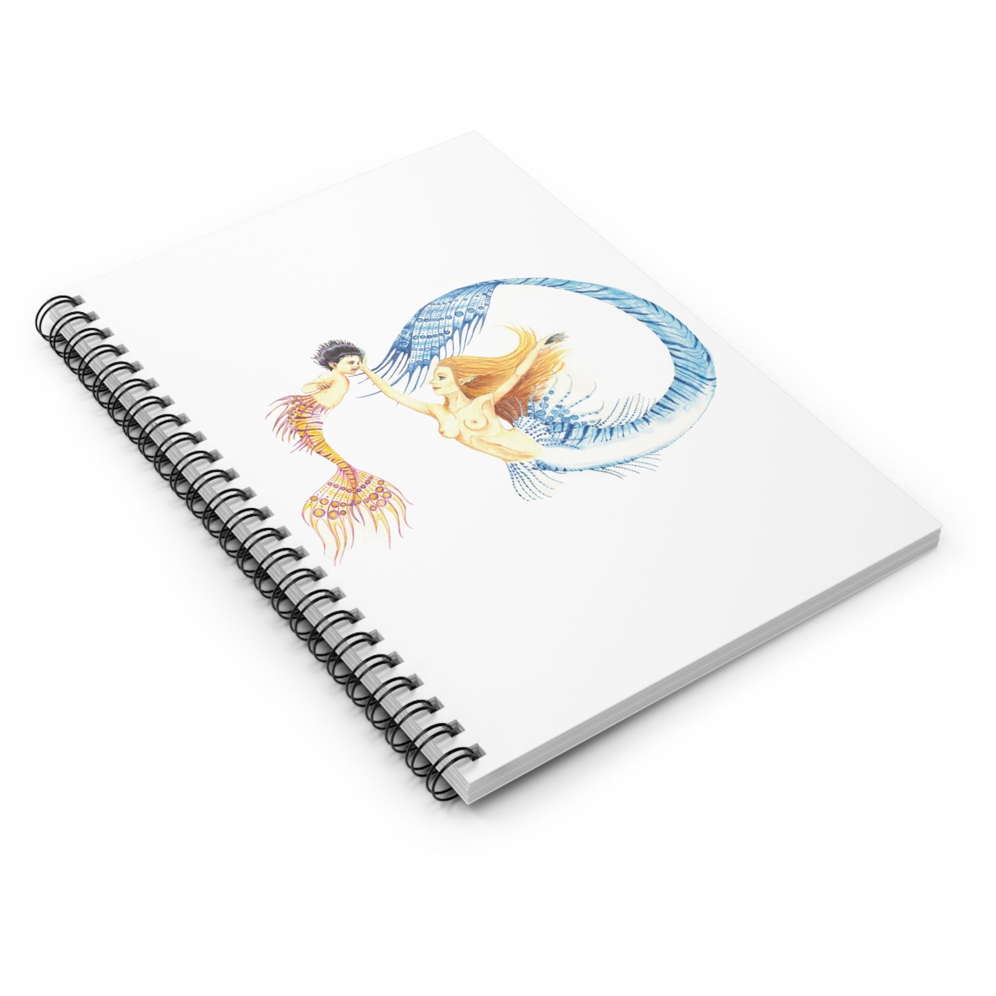 Larimar and Ametrine (No Background) Spiral Notebook - Ruled Line