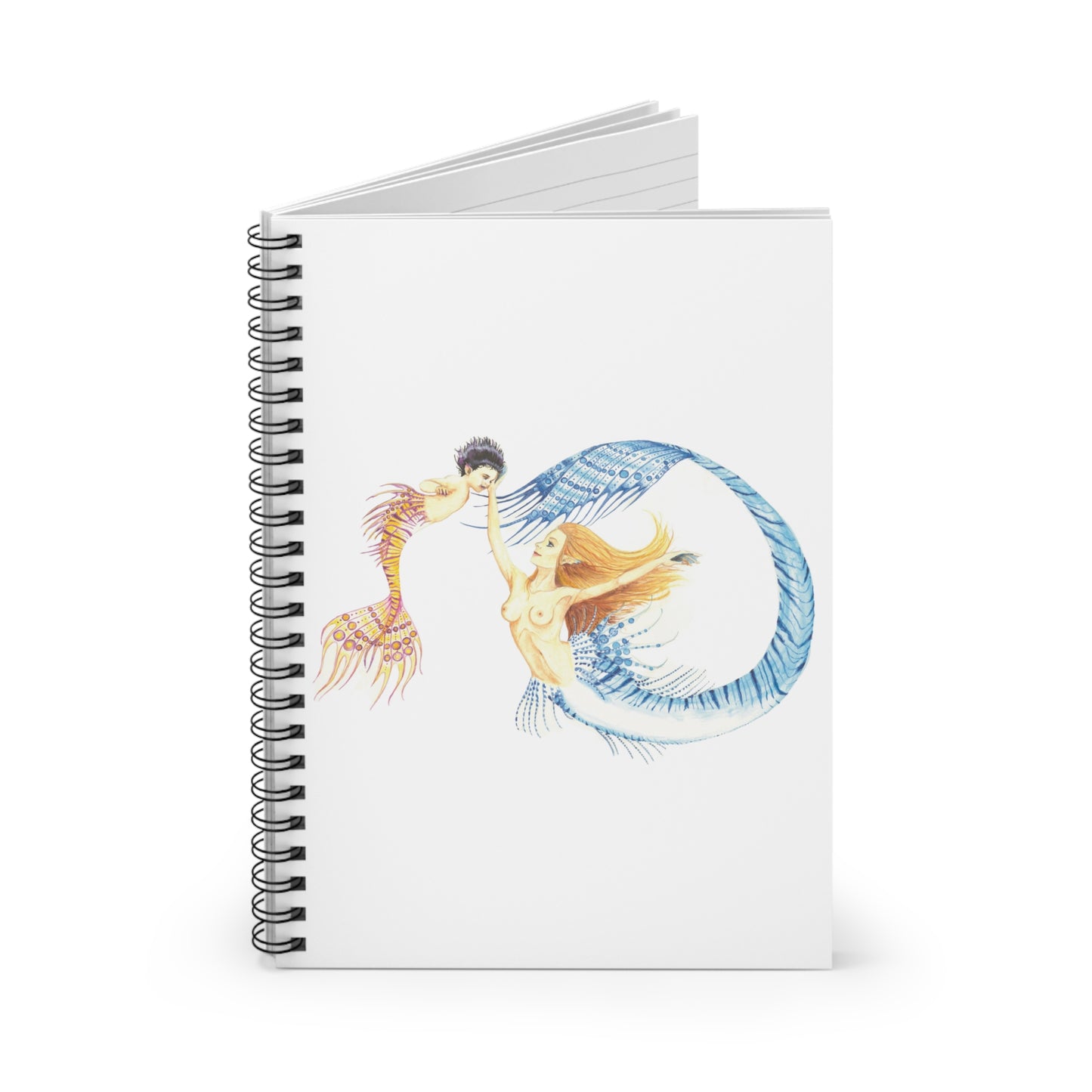 Larimar and Ametrine (No Background) Spiral Notebook - Ruled Line