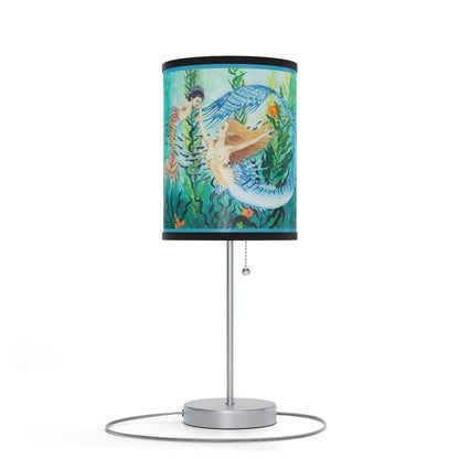 Queen Larimar and Princess Ametrine Lamp on a Stand, US|CA plug