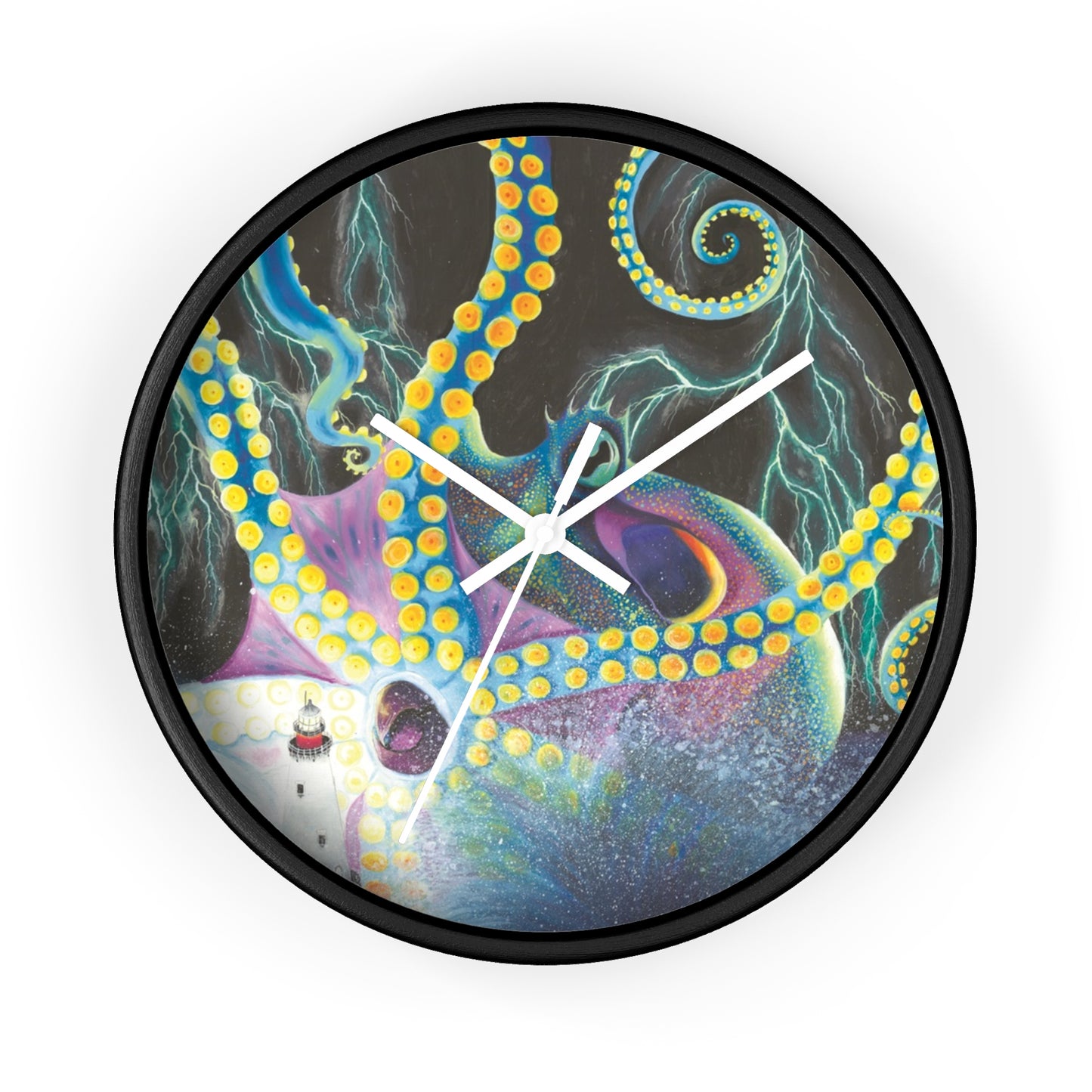 Light Doesn’t Always Keep The Monsters Away Wall clock