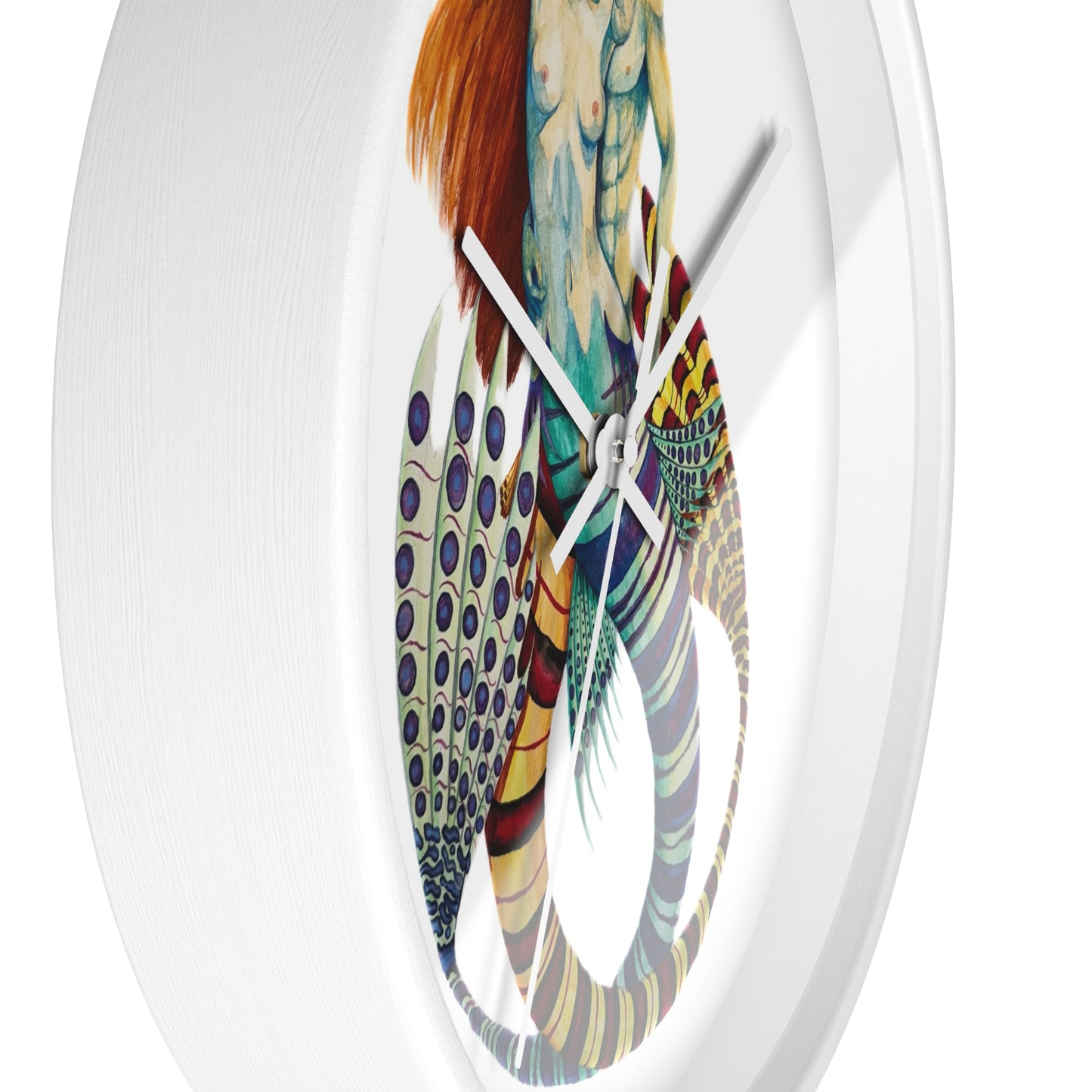 Mer Lovers 1 (No Background) Wall clock