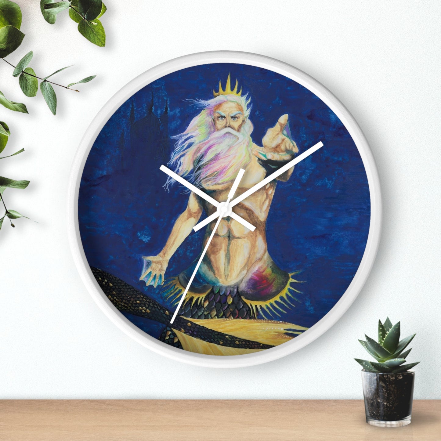 King Obsidian Wall clock