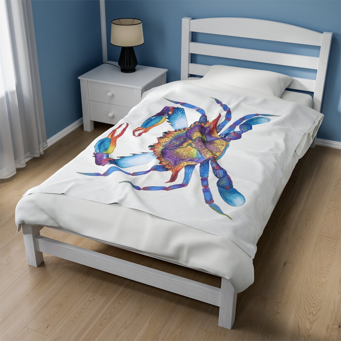 The Crab Velveteen Plush Blanket