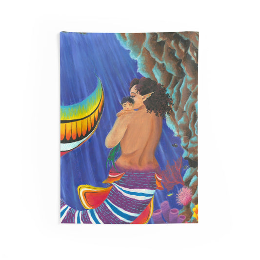 Mother and Child 1 Indoor Wall Tapestries