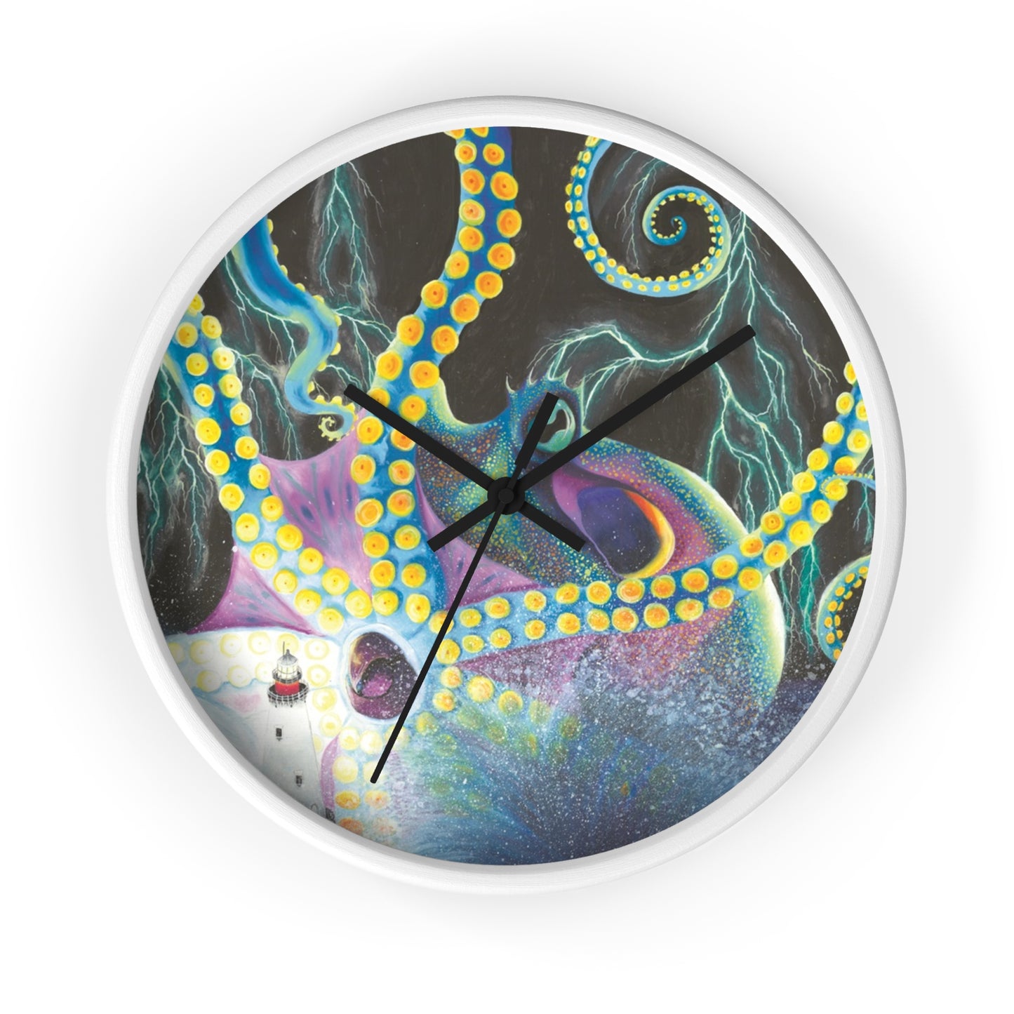 Light Doesn’t Always Keep The Monsters Away Wall clock