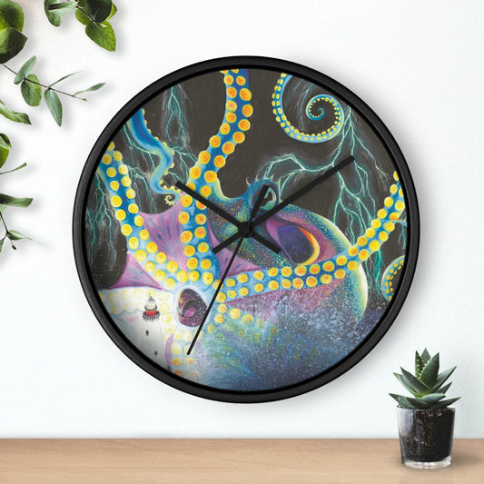 Light Doesn’t Always Keep The Monsters Away Wall clock