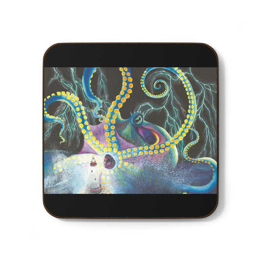 Light Doesn’t Always Keep The Monsters Away Hardboard Back Coaster