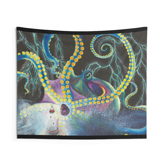 Light Doesn’t Always Keep The Monsters Away Indoor Wall Tapestries