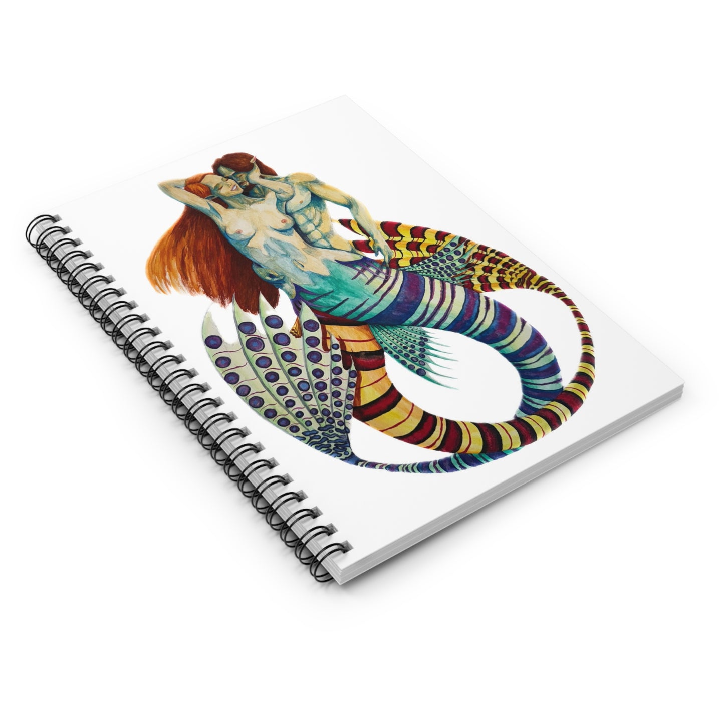 Mer Lovers 1 (No Background) Spiral Notebook - Ruled Line