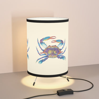 The Crab Tripod Lamp with High-Res Printed Shade, US/CA plug