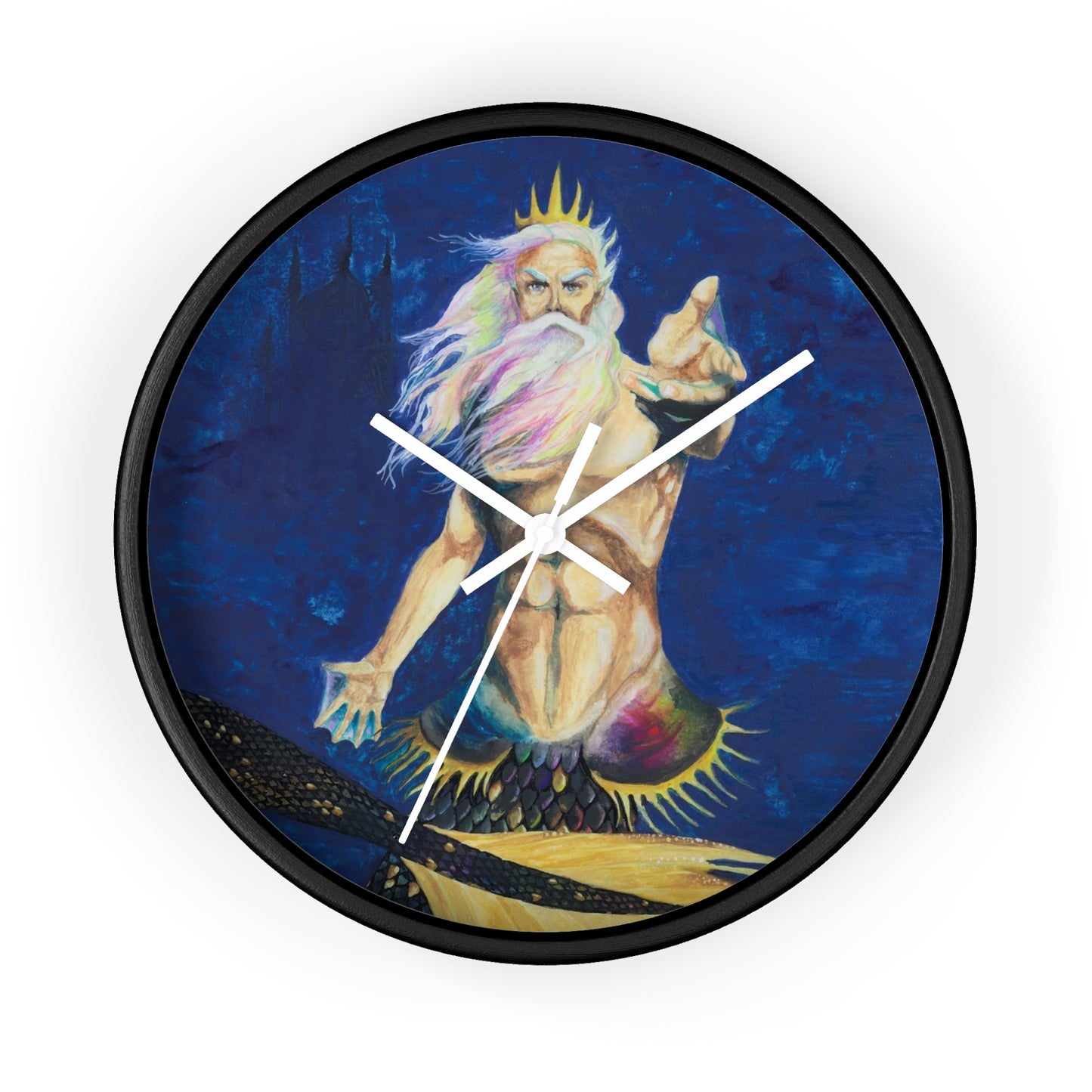 King Obsidian Wall clock