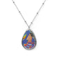 Mother and Child 1 Oval Necklace