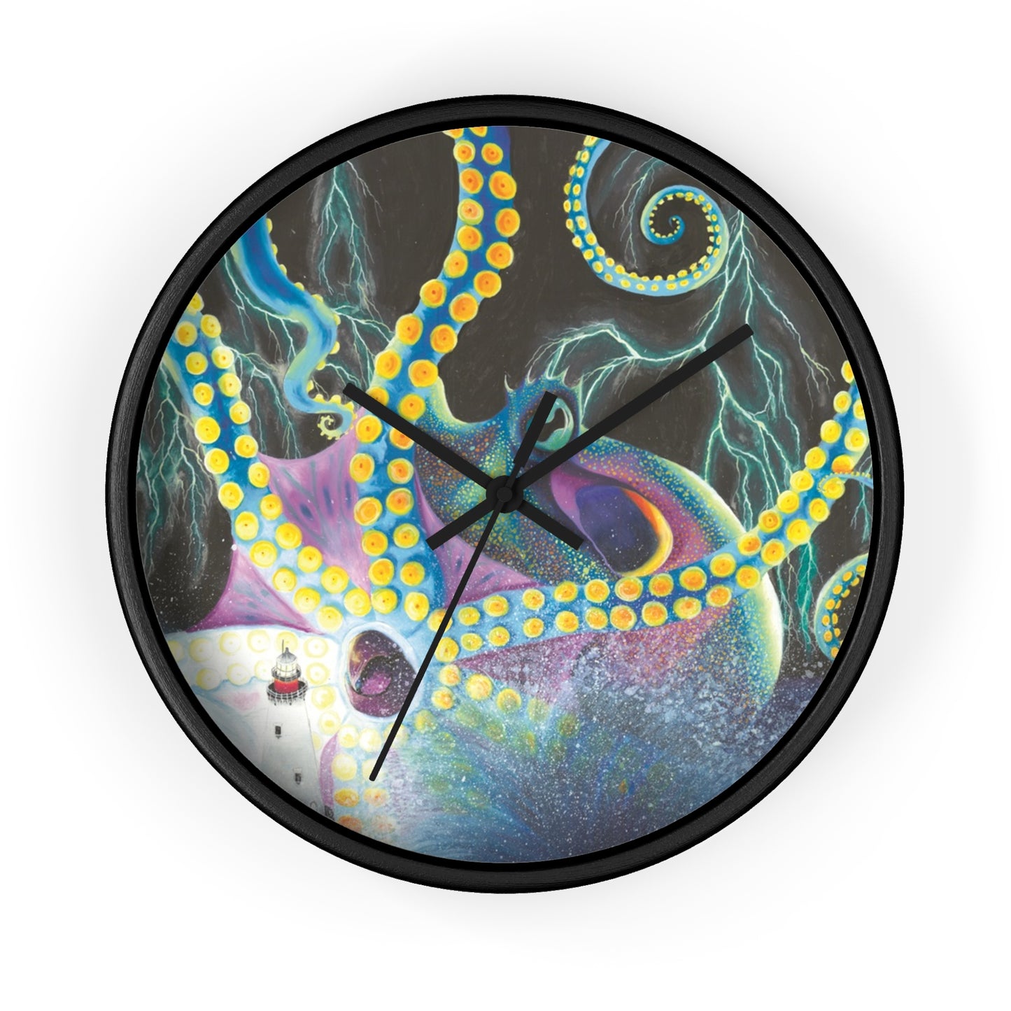 Light Doesn’t Always Keep The Monsters Away Wall clock