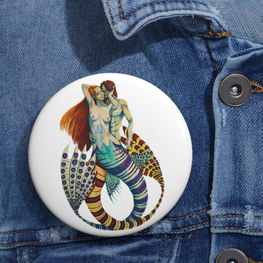 Mer Lovers 1 (No Background) Pin Buttons