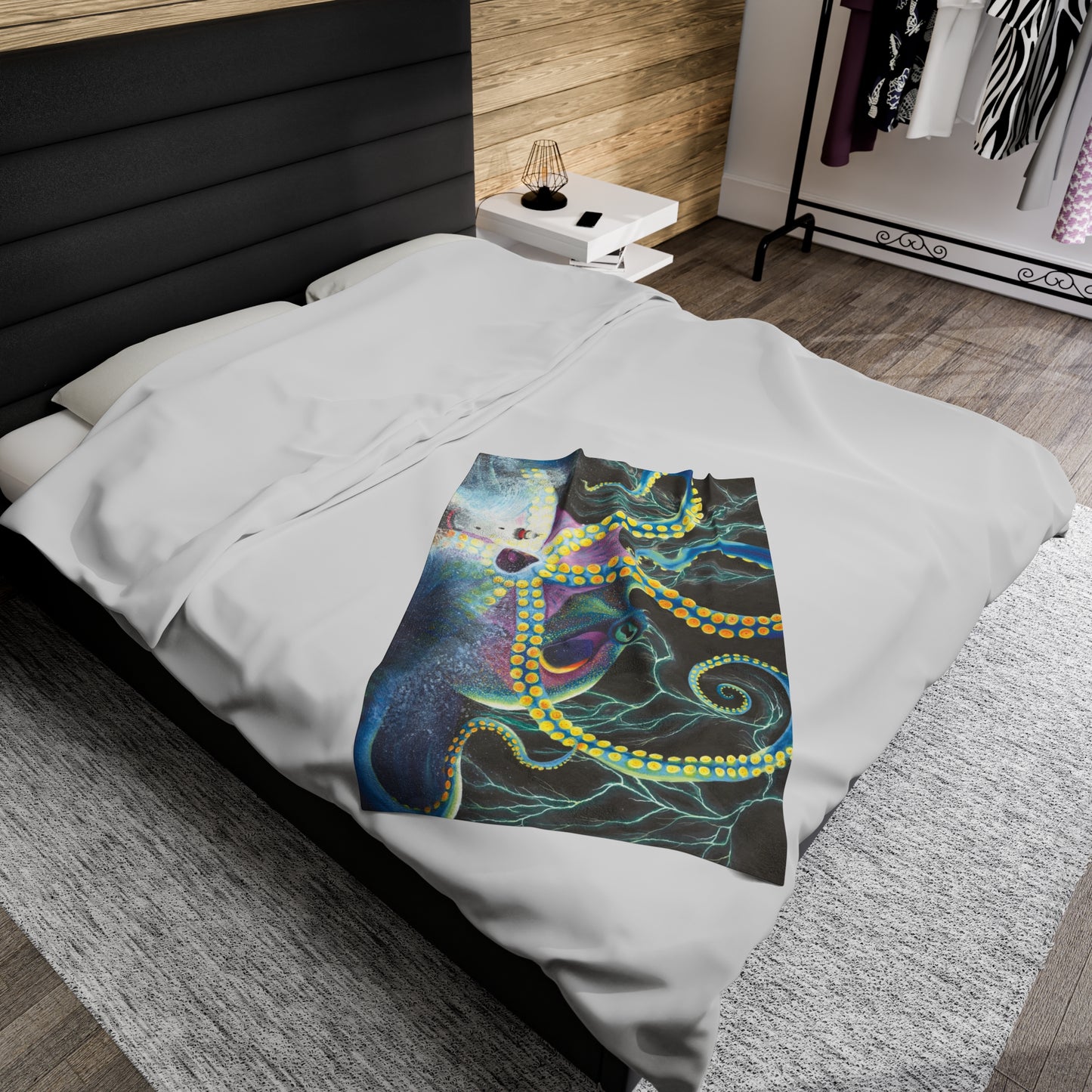 Light Doesn’t Always Keep The Monsters Away Velveteen Plush Blanket