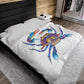 The Crab Velveteen Plush Blanket