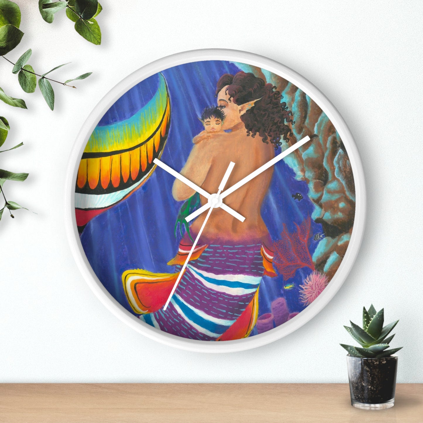 Mother and Child 1 Wall clock