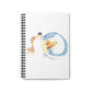 Larimar and Ametrine (No Background) Spiral Notebook - Ruled Line