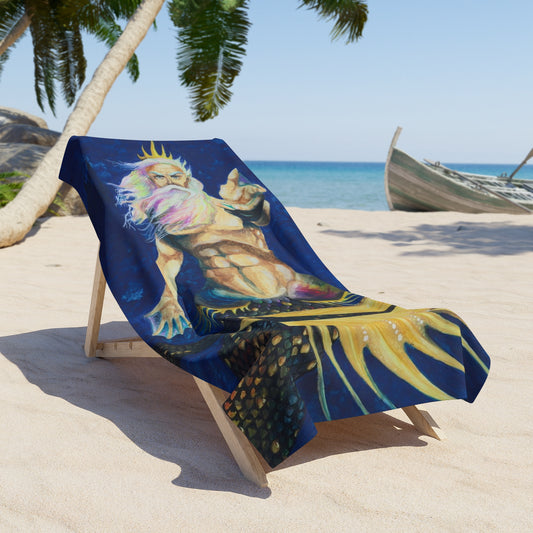 King Obsidian Beach Towel