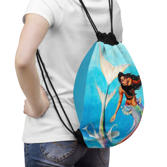 Queen Opal Drawstring Bag