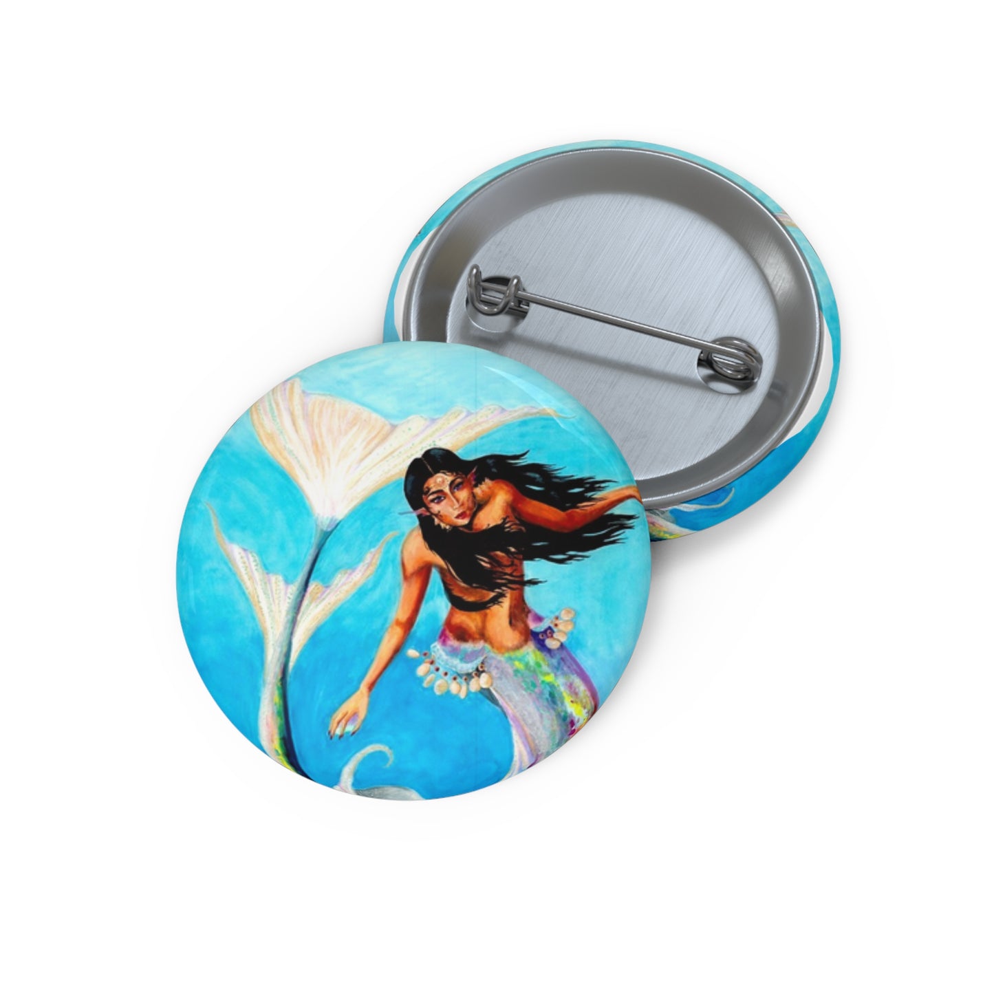 Queen Opal Pin Buttons