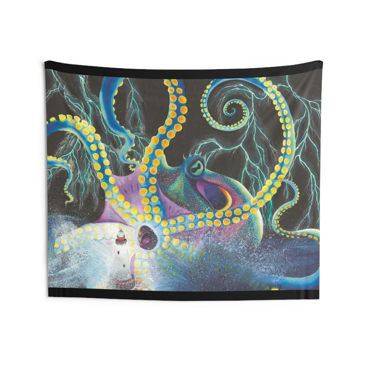 Light Doesn’t Always Keep The Monsters Away Indoor Wall Tapestries