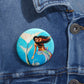 Queen Opal Pin Buttons