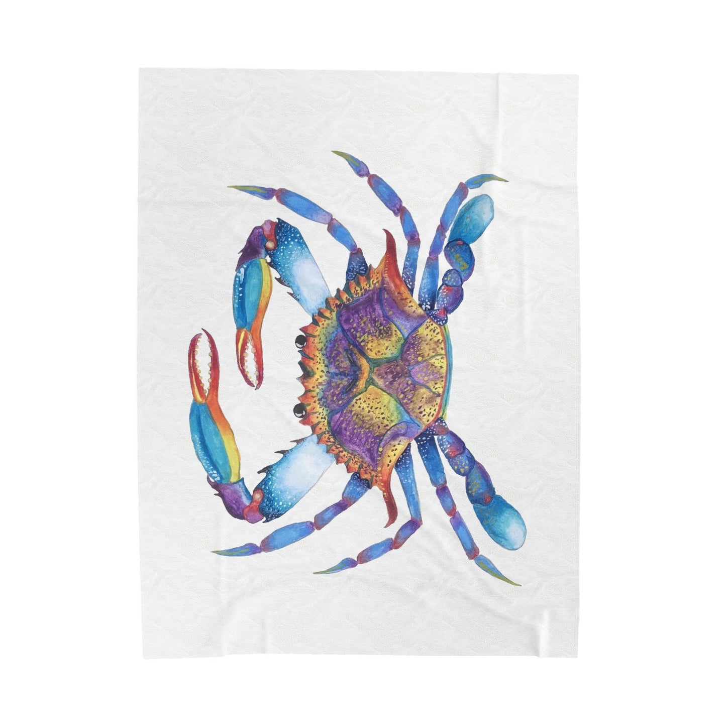 The Crab Velveteen Plush Blanket