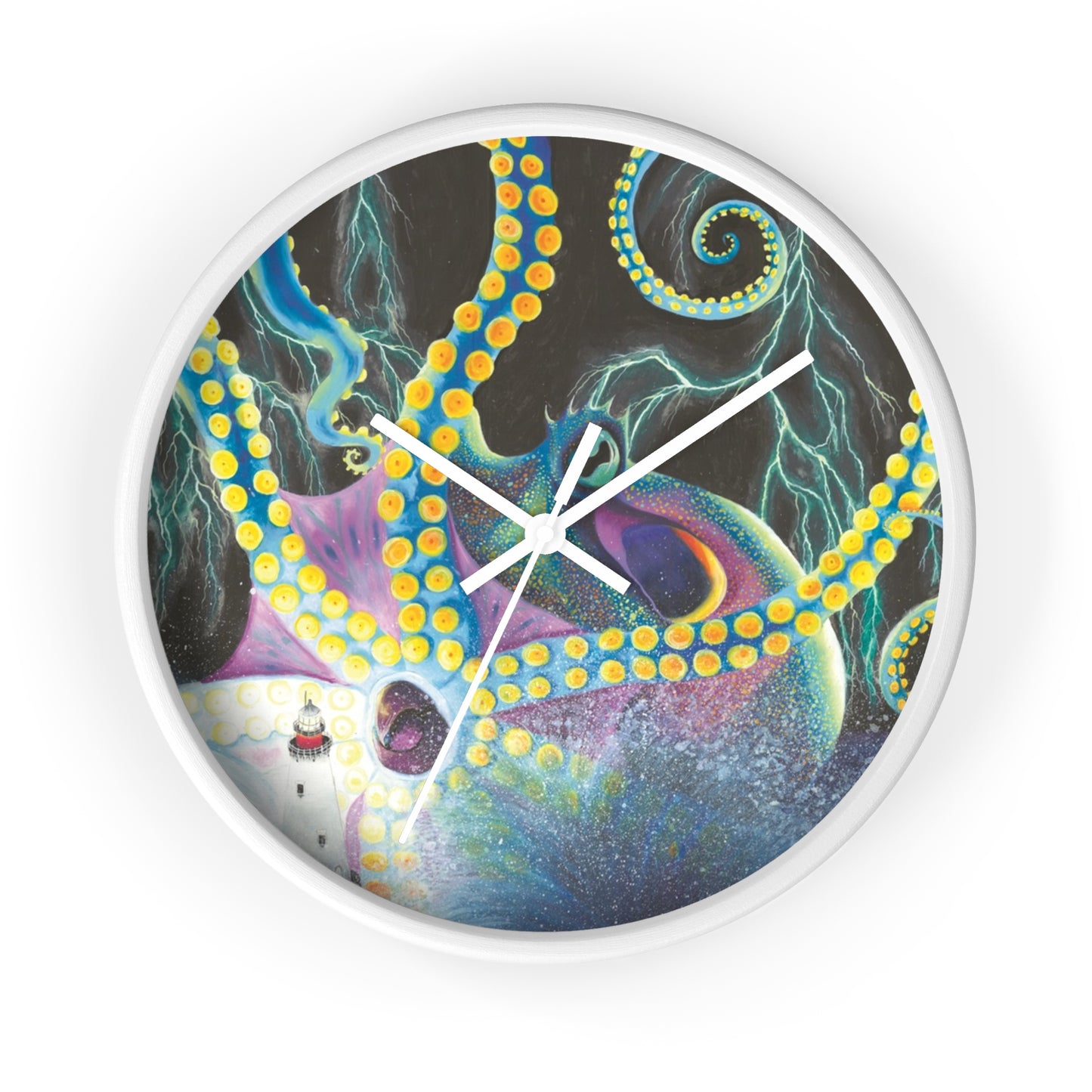 Light Doesn’t Always Keep The Monsters Away Wall clock