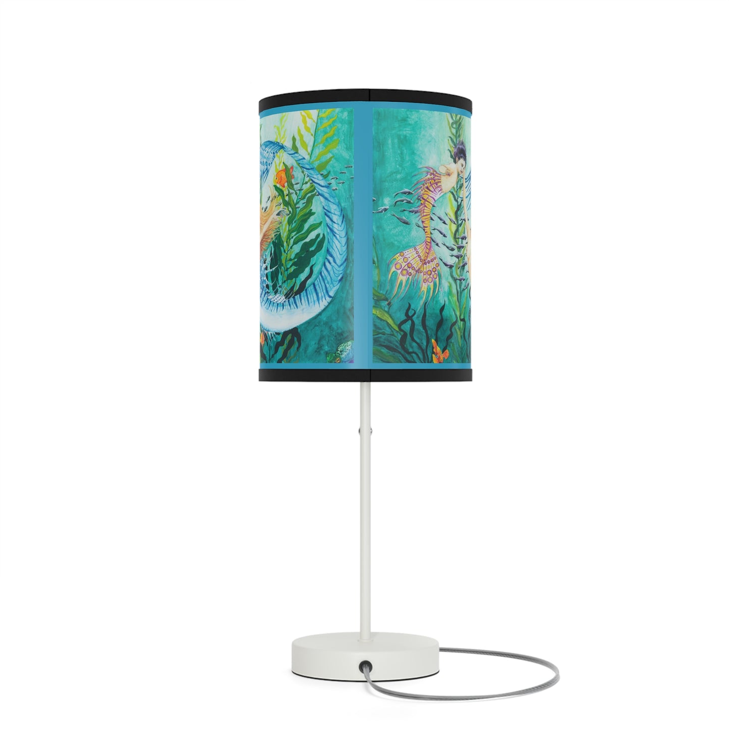 Queen Larimar and Princess Ametrine Lamp on a Stand, US|CA plug