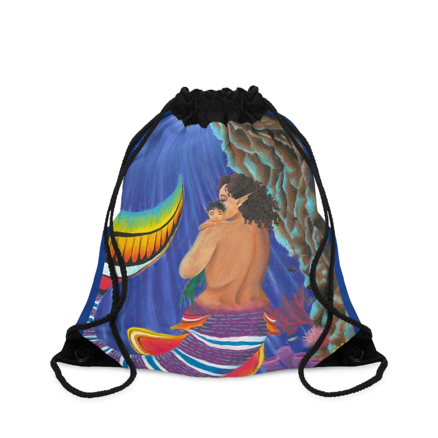 Mother and Child 1 Drawstring Bag