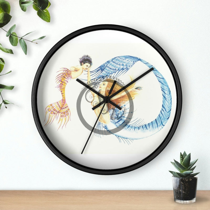 Larimar And Ametrine (No Background) Wall Clock Home Decor