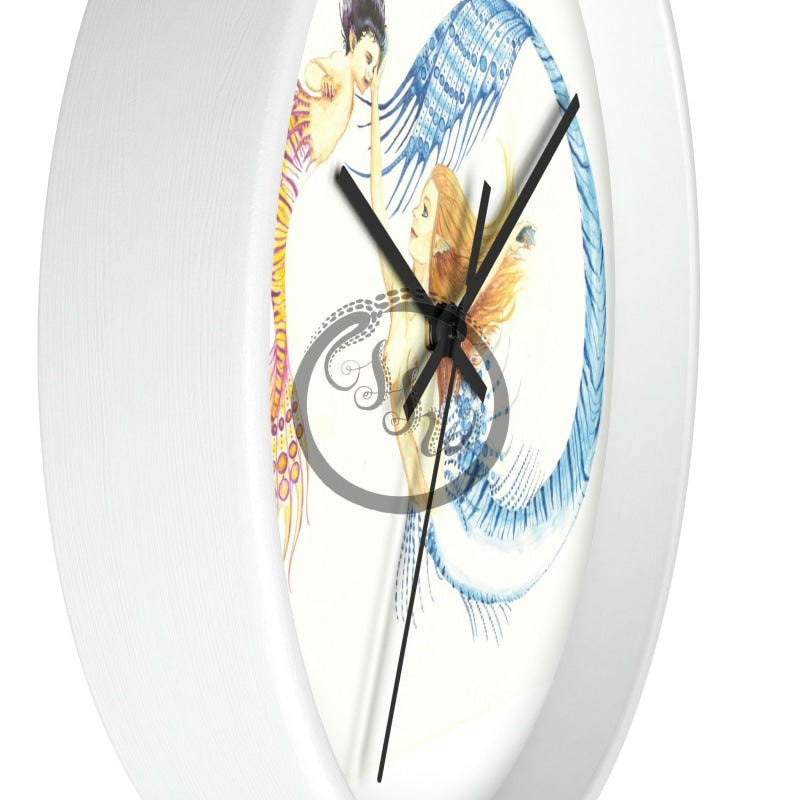 Larimar And Ametrine (No Background) Wall Clock Home Decor