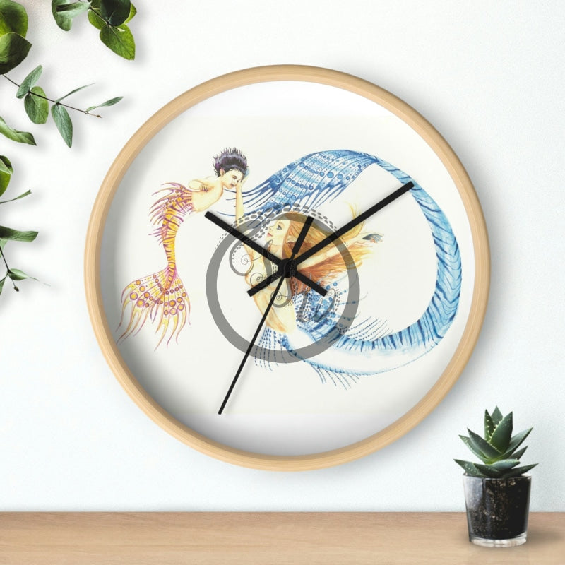 Larimar And Ametrine (No Background) Wall Clock Home Decor