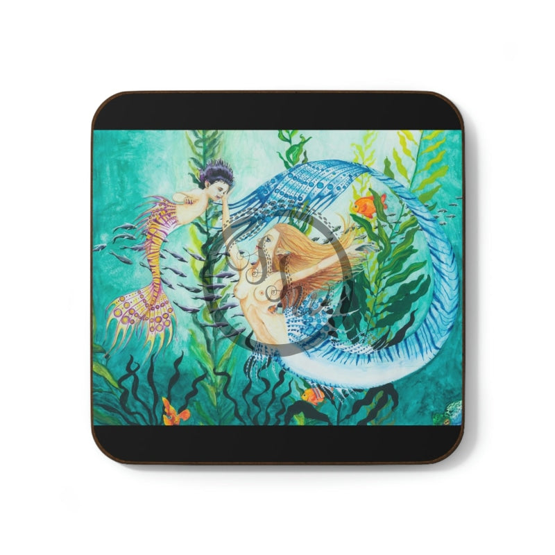 Queen Larimar And Princess Ametrine Hardboard Back Coaster Home Decor