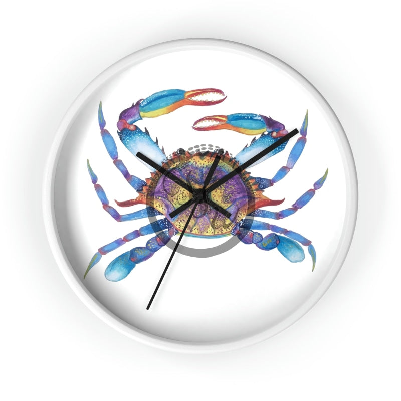 The Crab Wall Clock White / Black 10 Home Decor