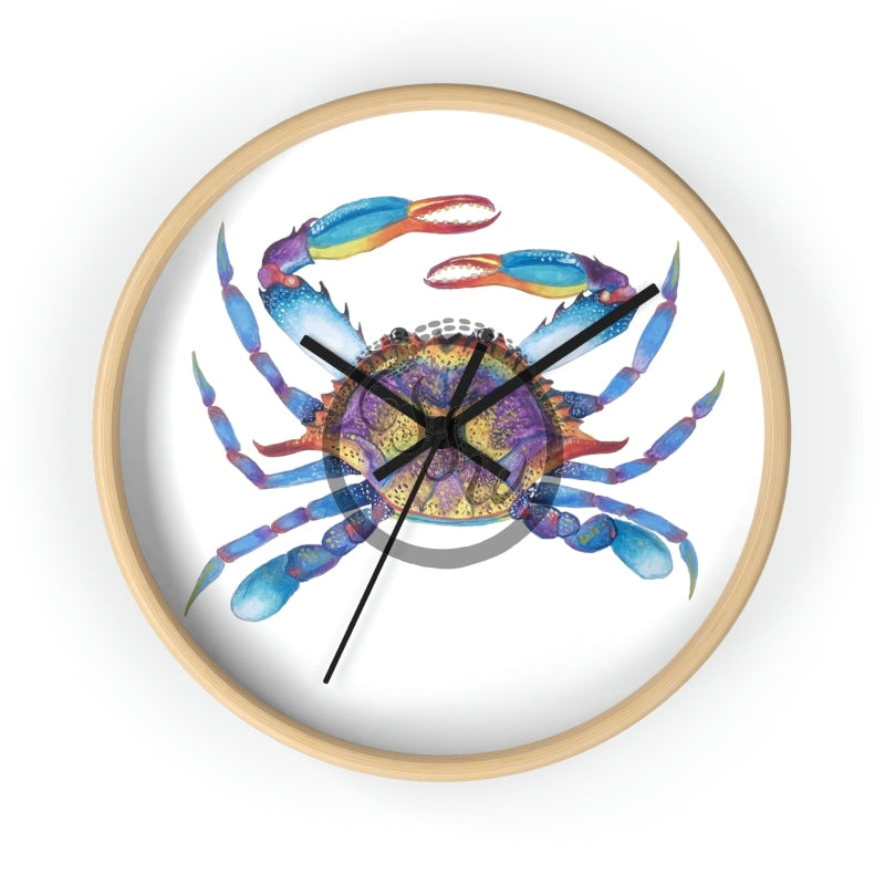 The Crab Wall Clock Wooden / Black 10 Home Decor