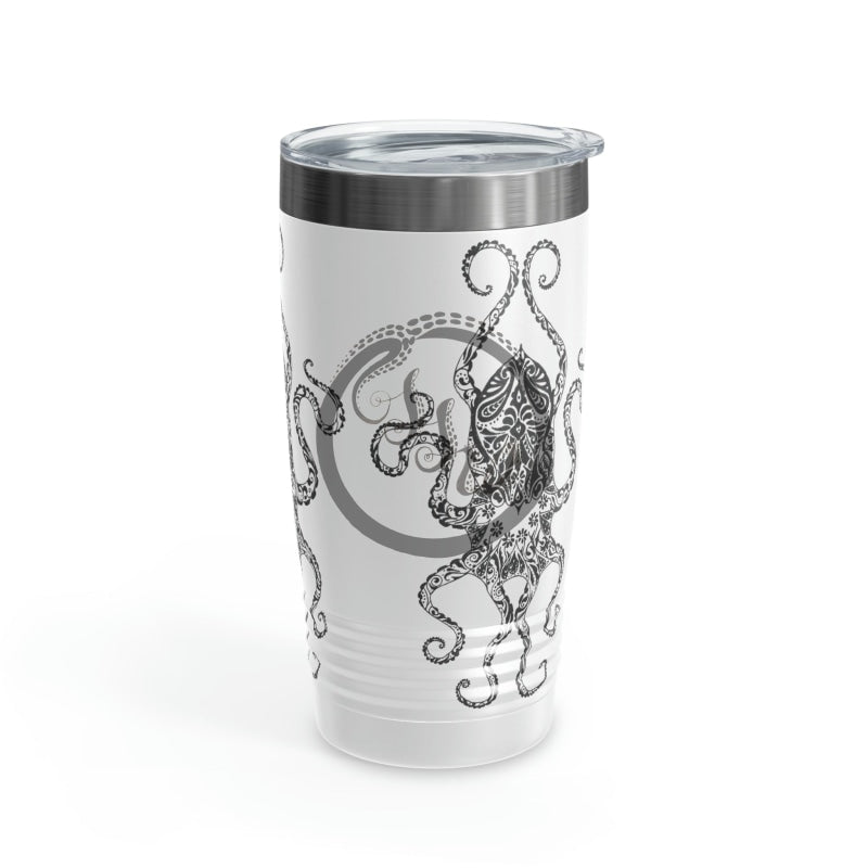 Paisley Flower Octopus Ringneck Tumbler 20Oz Mug