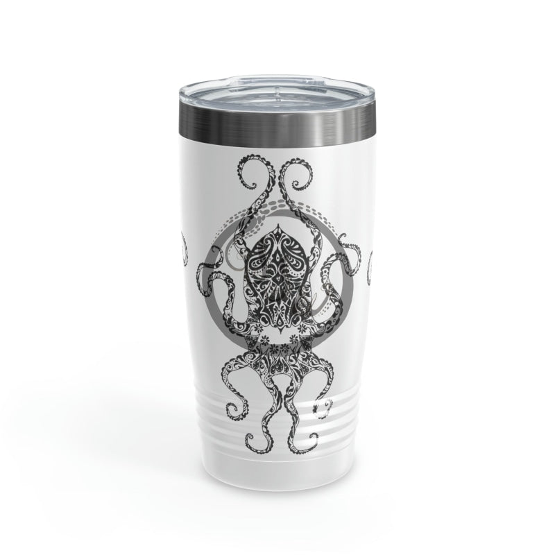 Paisley Flower Octopus Ringneck Tumbler 20Oz Mug