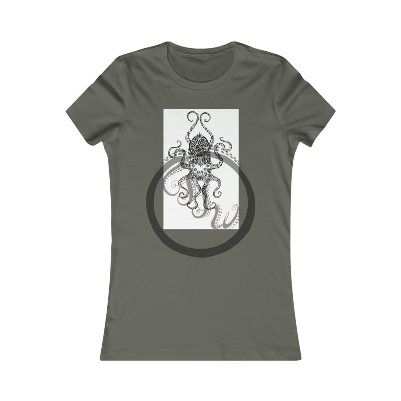 Paisley Flower Octopus Womens Favorite Tee M / Army T-Shirt