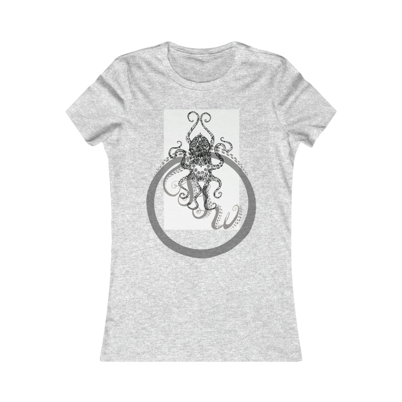 Paisley Flower Octopus Womens Favorite Tee S / Athletic Heather T-Shirt