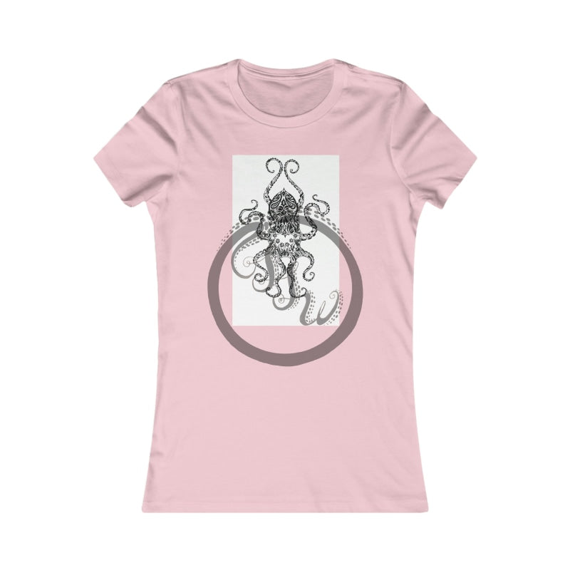 Paisley Flower Octopus Womens Favorite Tee S / Pink T-Shirt