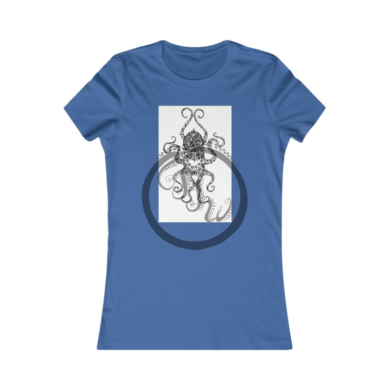 Paisley Flower Octopus Womens Favorite Tee S / True Royal T-Shirt