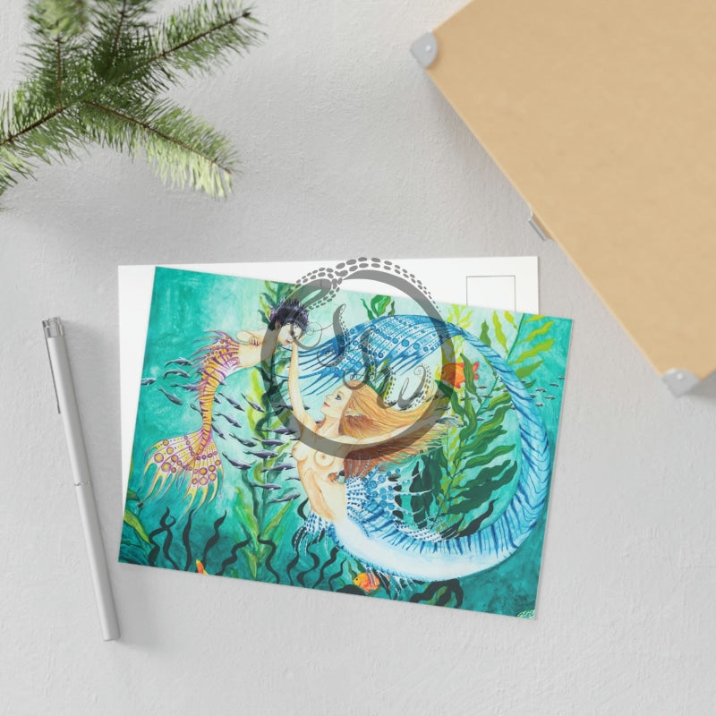 Queen Larimar And Princess Ametrine Postcards 7 X 5 (Horizontal) / 1 Pc Glossy Paper Products